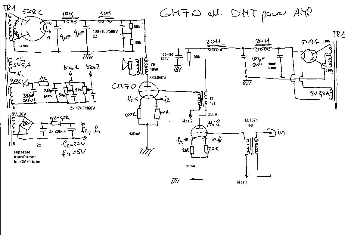 DIYTRIODE ENG.: Historical: GM70 amplifier project 2003-2014