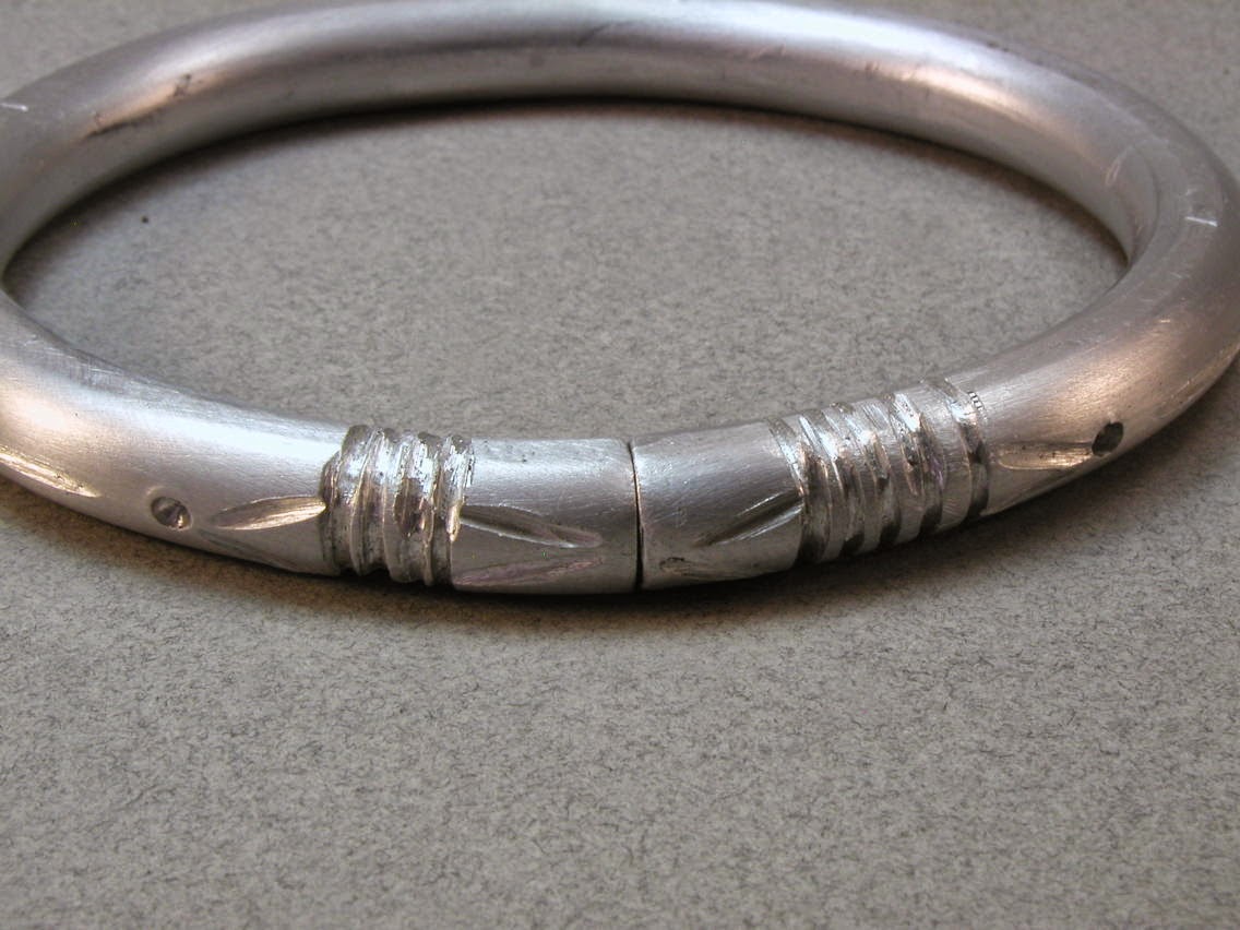 Knots and fiber bracelets tribal style aluminum bracelet 3517