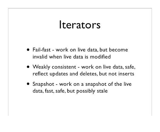 Difference between fail-fast and fail-safe iterator in Java