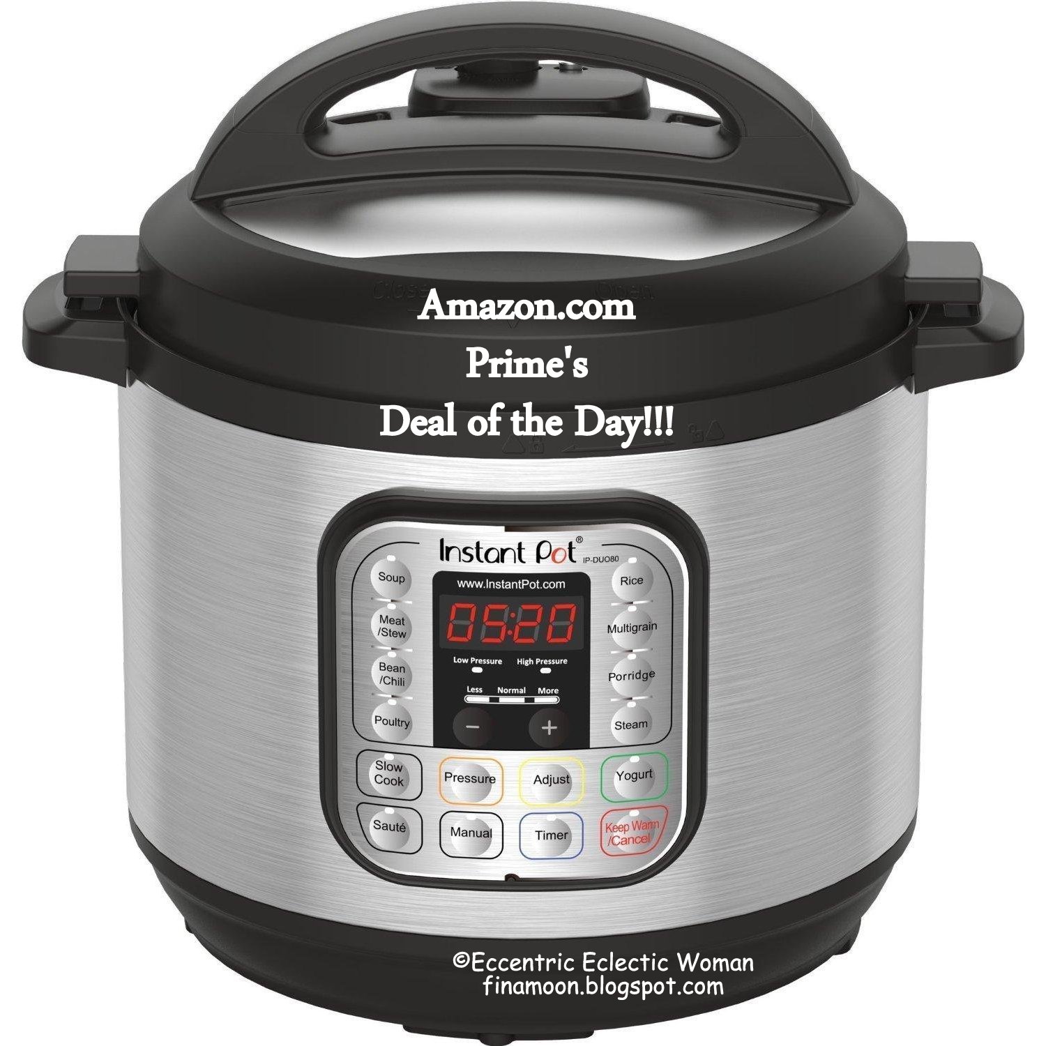Eccentric Eclectic Woman The Instant Pot DUO is Amazon Prime's Deal of