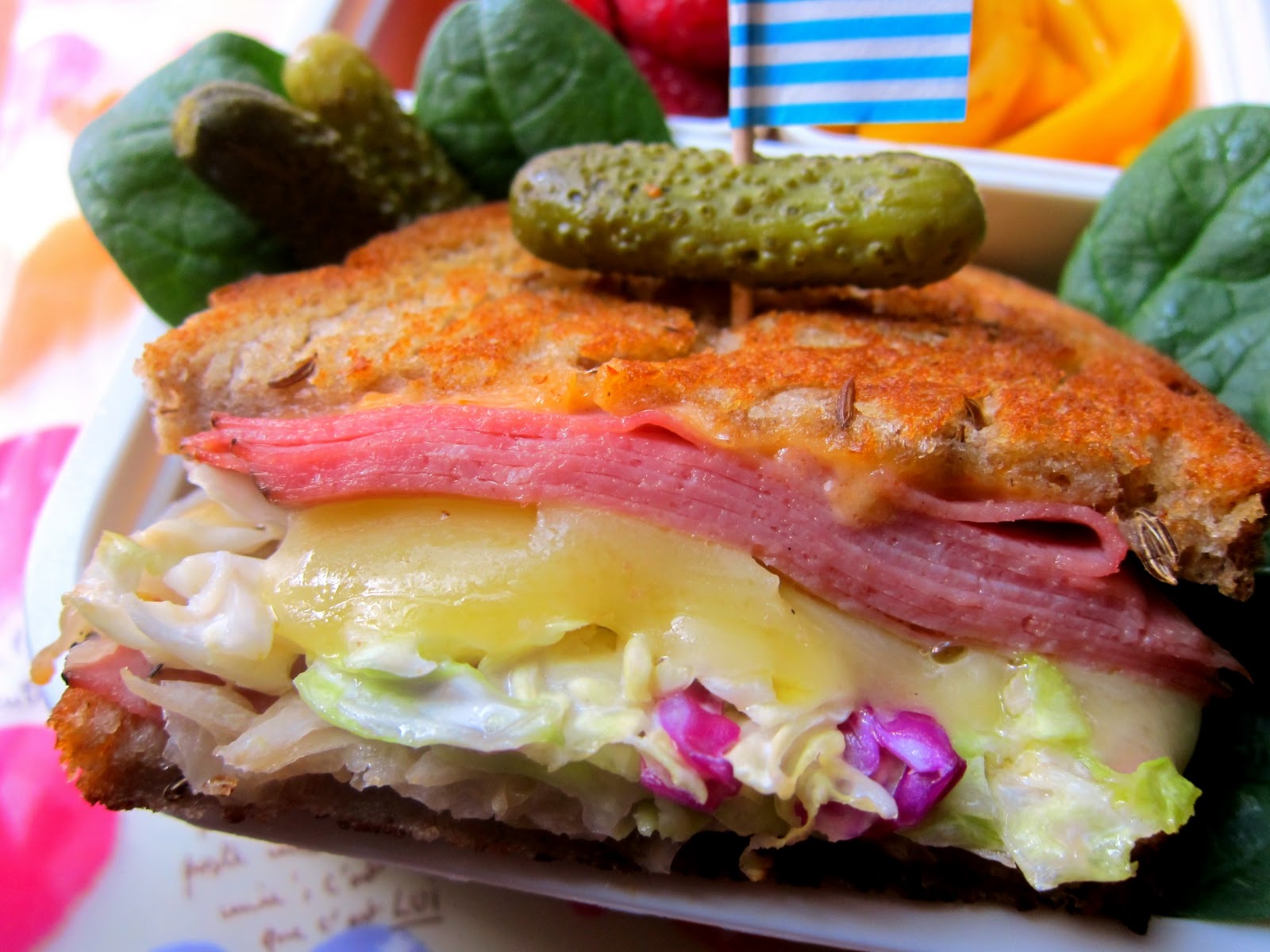 Bentobird turkey pastrami sandwich bento