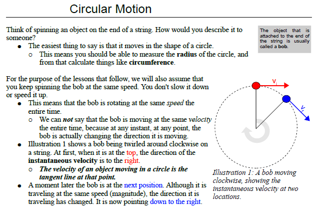 Circular motion,instantaneous velocity,centripetal acceleration,centrifugal force,frequency,hertz,