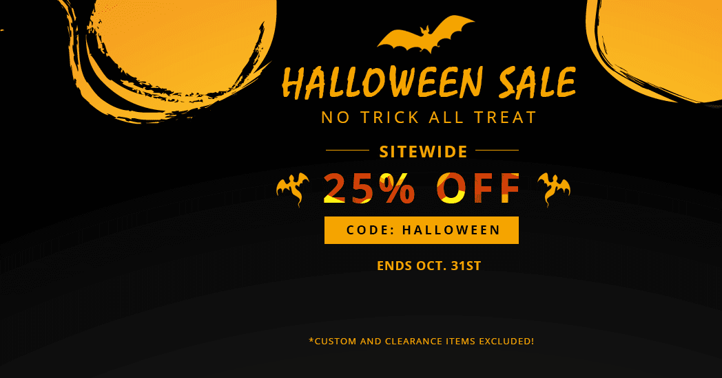 25 OFF for 2017 Halloween Sale