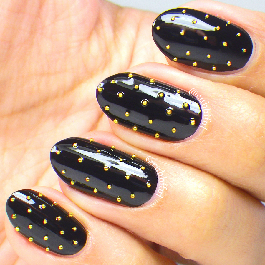 cubbiful: The Digit-al Dozen Does Vampy: Day 2 - Black Studded Nails