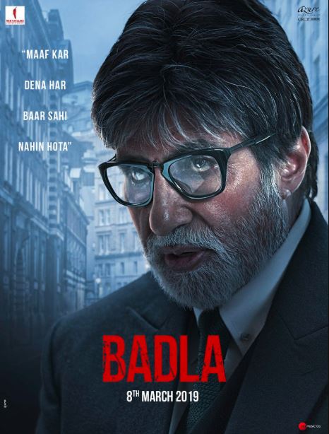 Badla Movie First Look, Poster Out | Starring Amitabh Bachchan, Taapsee Pannu