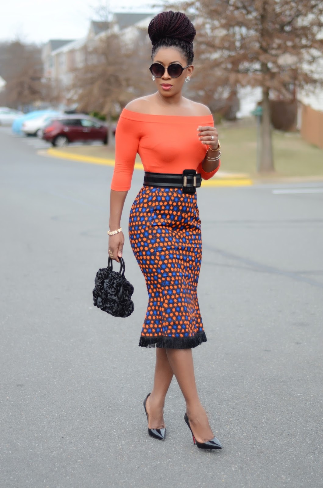 Living My Bliss InStyle Off Shoulder Top + Ankara Skirt