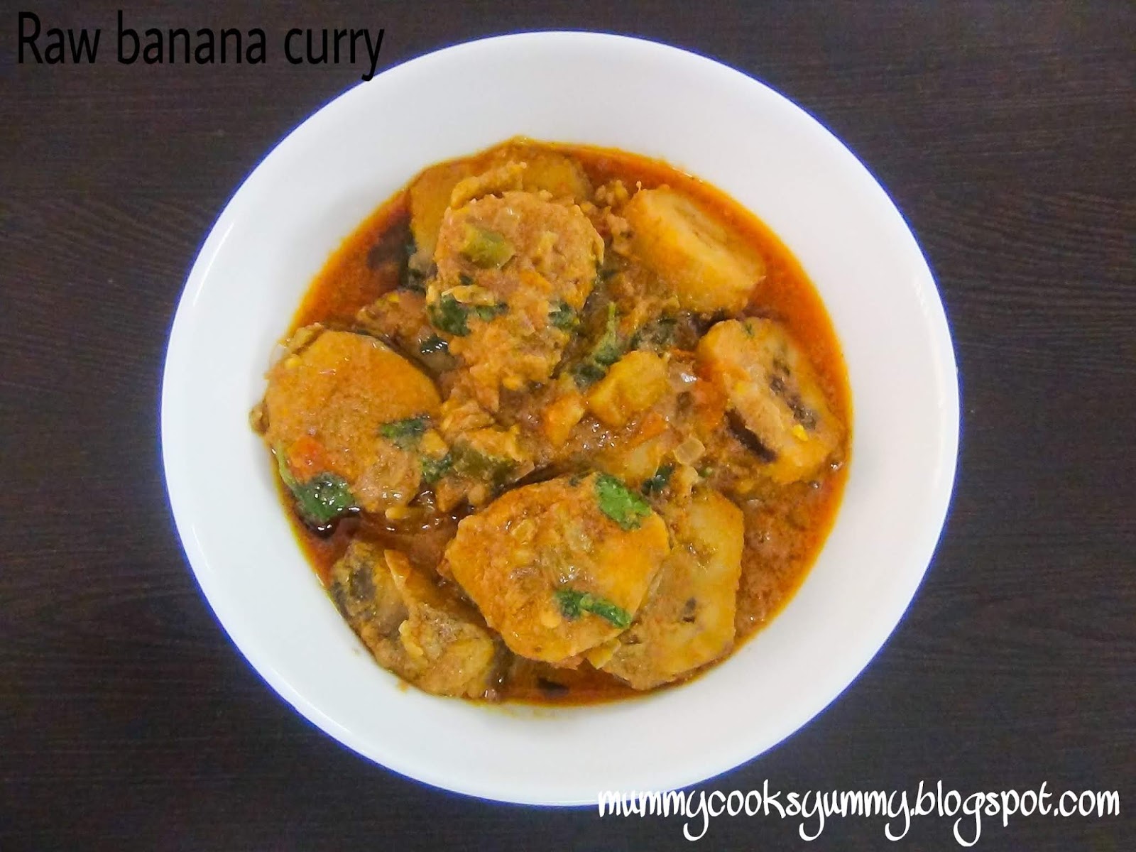 Spicy raw banana curry recipe / Plantain curry recipe / How to make raw