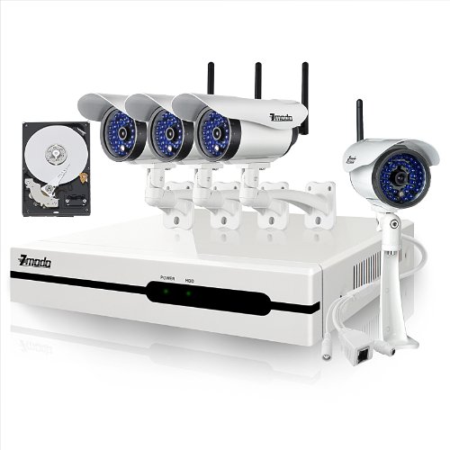 Best Zmodo Wireless Outdoor Video Surveillance with 4 Wireless Day