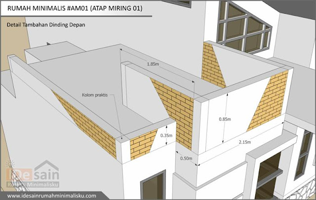 Download Gambar Kerja Desain Rumah Minimalis 3 Kamar #AM01