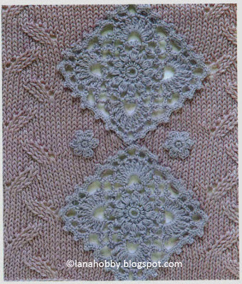 Knitting stitch patterns, knitting crochet combinations