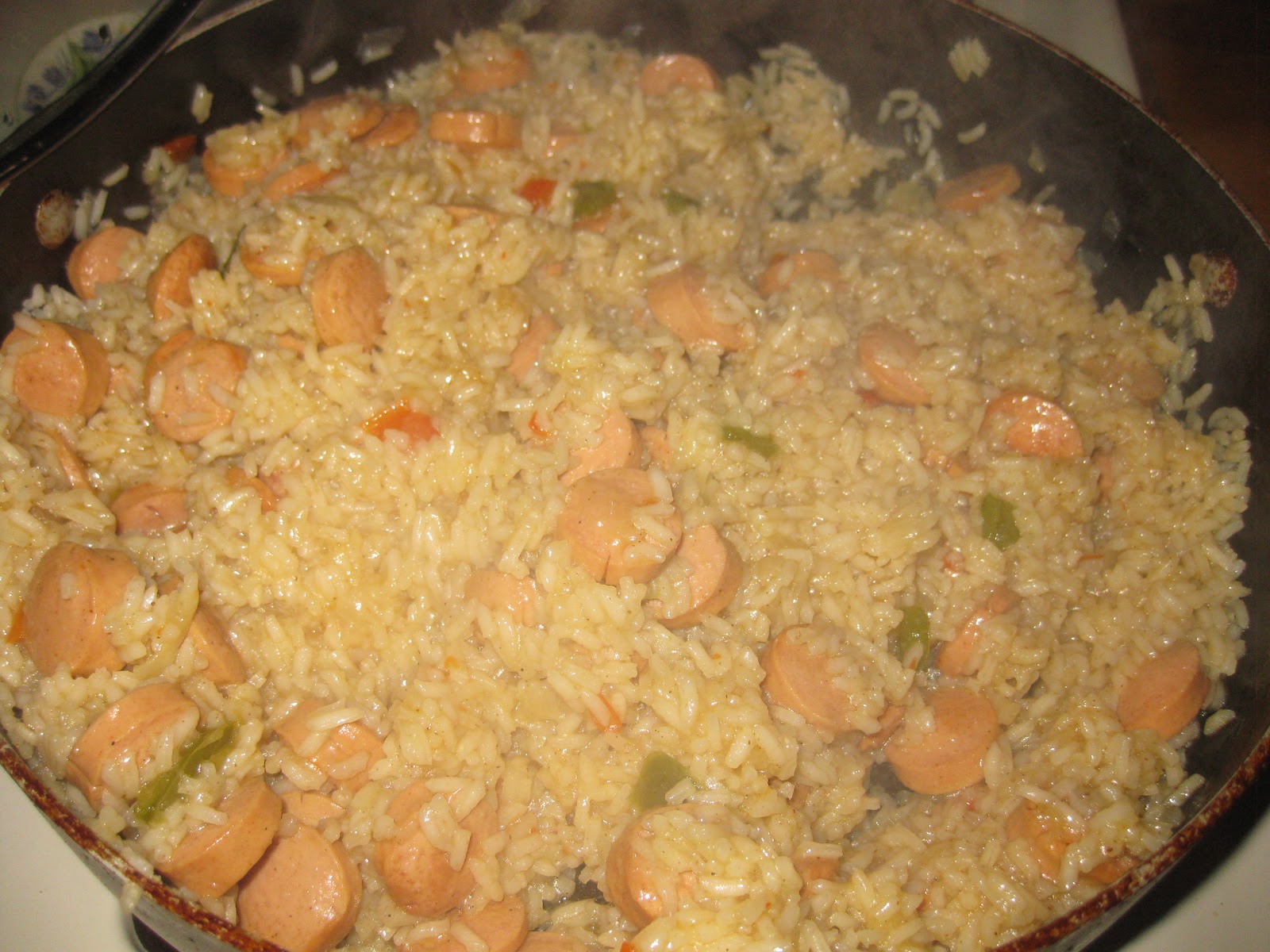 Couponing To Cooking Dinner tonight Franks and Rice