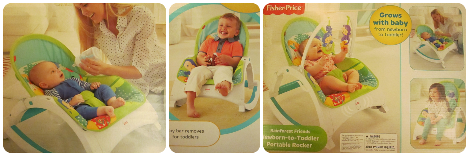 fisher price rainforest friends newborn to toddler portable rocker