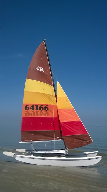 Hobie Forums • View topic - Need advice repairing brown/tanbark H16 sails