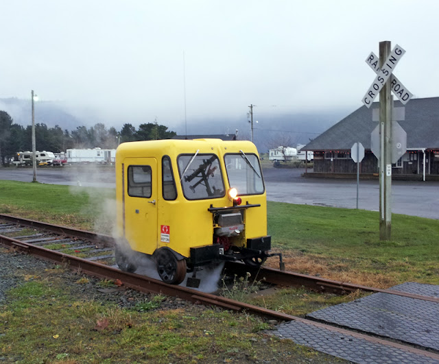 Speeders on the old Port of Tillamook Bay Railroad in Wheeler, Oregon - Subcompact Culture