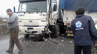 TRES ACCIDENTES EN LA RUTA 41 EN ESTA MAÑANA: