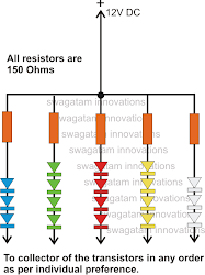 led reverse circuit forward diagram chaser running christmas diwali decorations circuits parallel parts strings sequence homemade channels