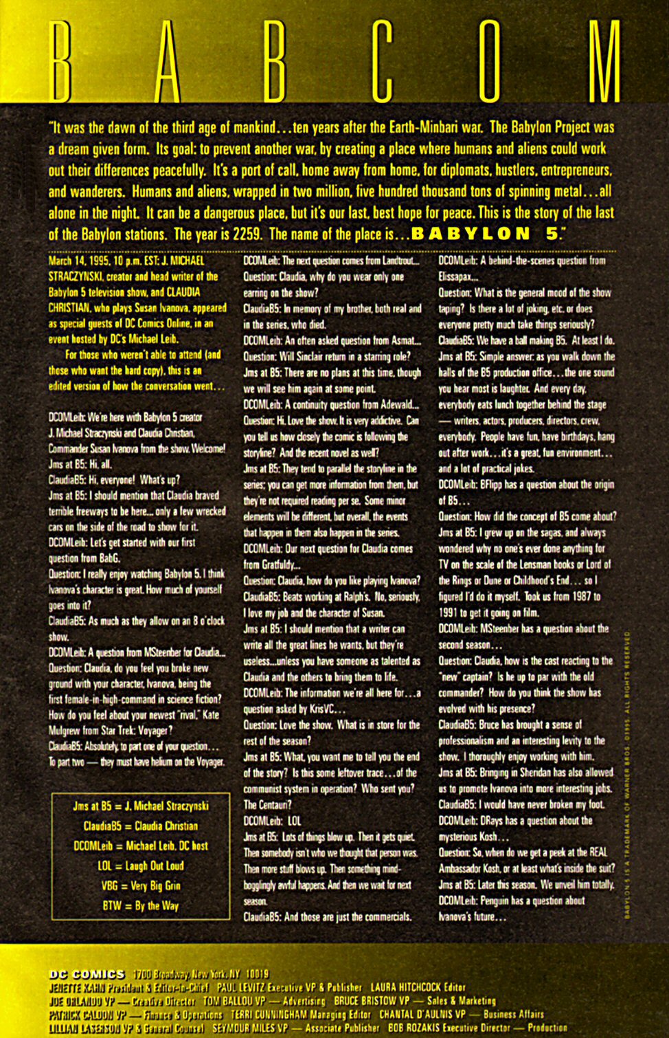 Read online Babylon 5 (1995) comic -  Issue #7 - 27