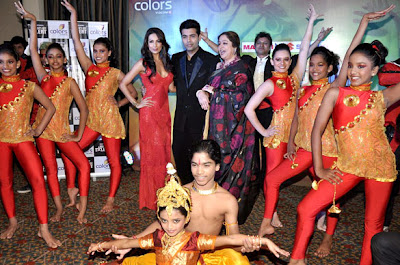 Malaika, Karan & Kirron at Launch of India's Got Talent 2012