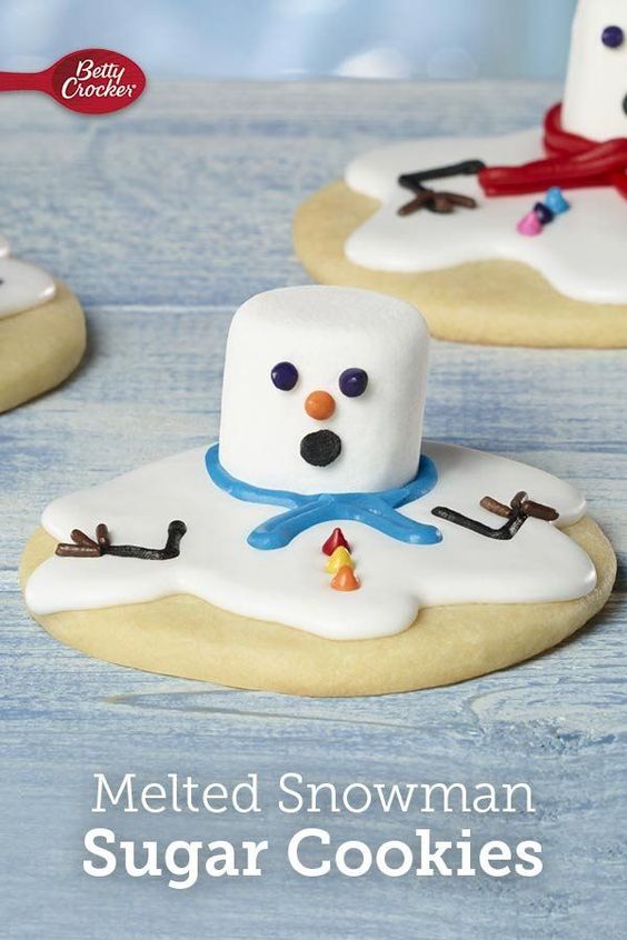Melted Snowman Sugar Cookies Easy Recipes Home