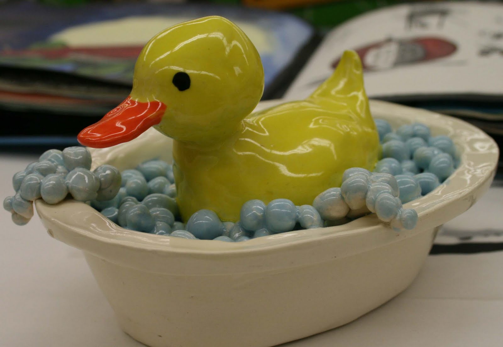 Mrs. Macre's Art Class The Yellow Clay duck that almost didn't happen!