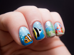 nail beach designs ocean scene inspired nails fish themed chalkboardnails sea shortchange though guys colors lot want don