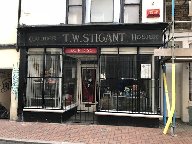 Old shop sign, old town, Margate