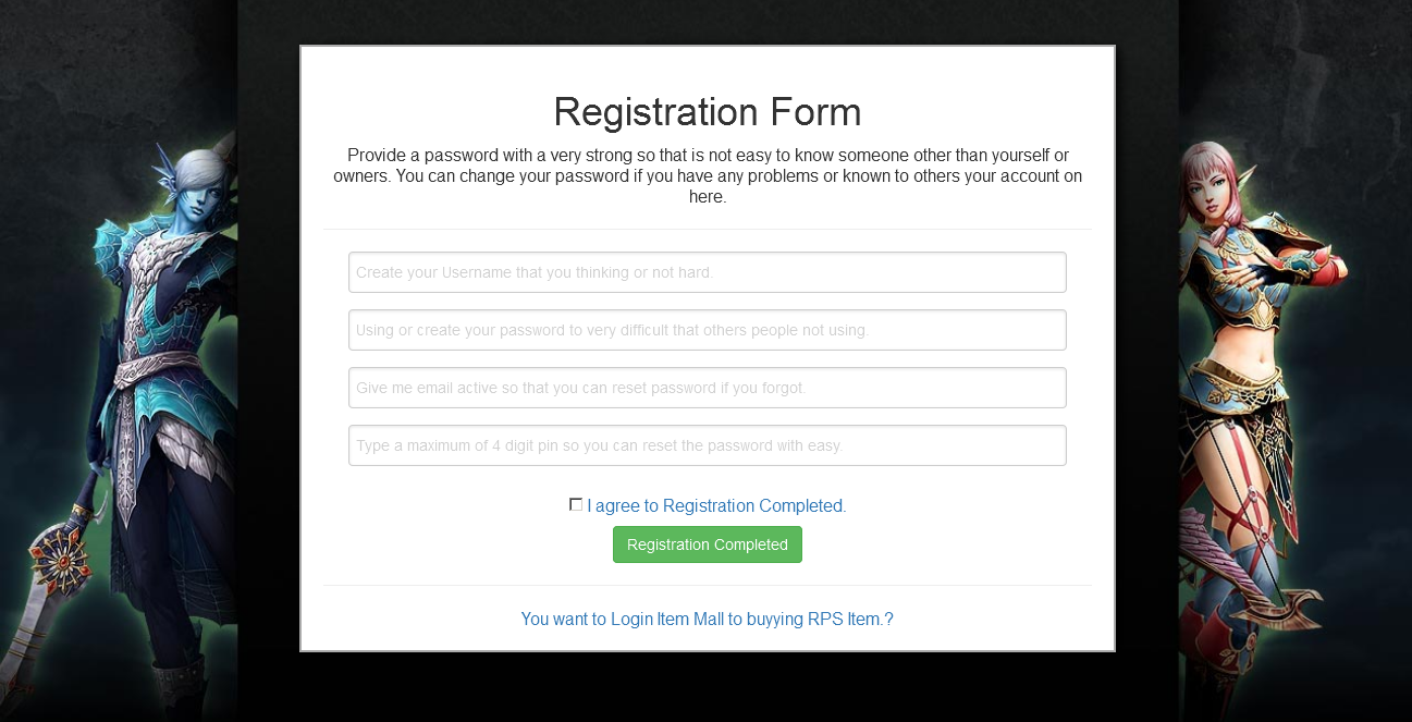 Script Registrasi Template untuk Games Private Rohan (Part 2 Edition ...