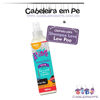 Composição Spray Protetor Térmico Renova Cachos - Salon Line (Low Poo)
