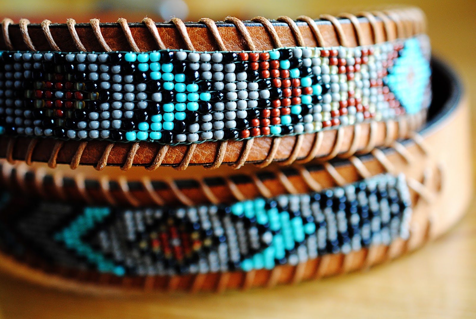 DIY NATIVE AMERICAN BELT part II Motte