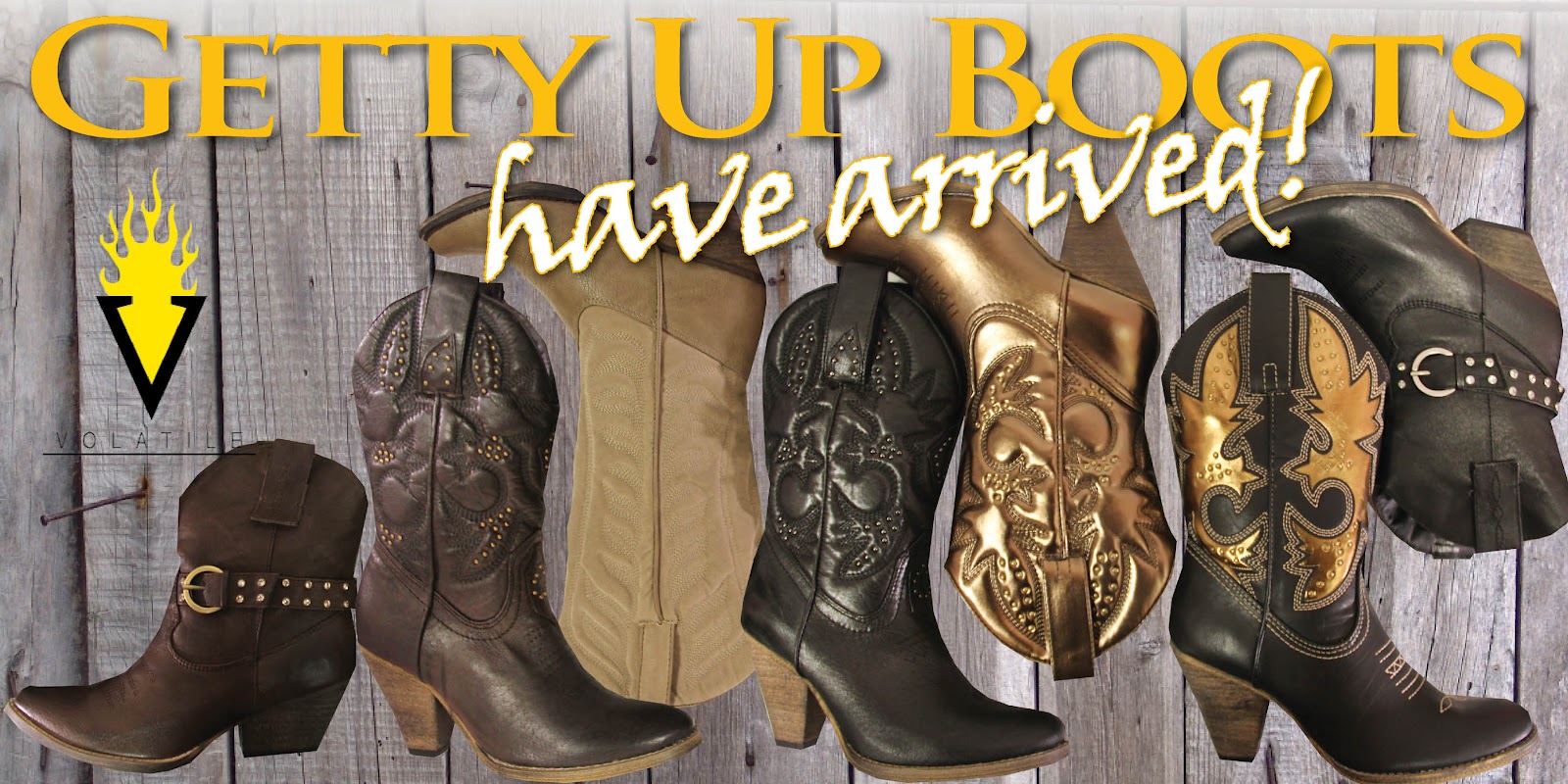 Shoefits Getty Up Volatile Boots Have Arrived at SHOEFITS!