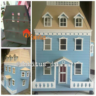 Custom Rumah Barbie Georgian Dollhouse