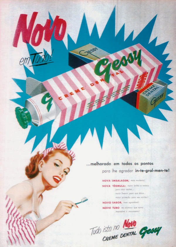 Propaganda do Creme Dental Gessy nos anos 30.