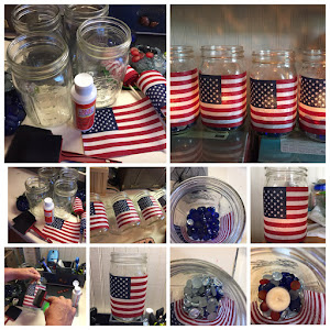 4th of July Candle jars