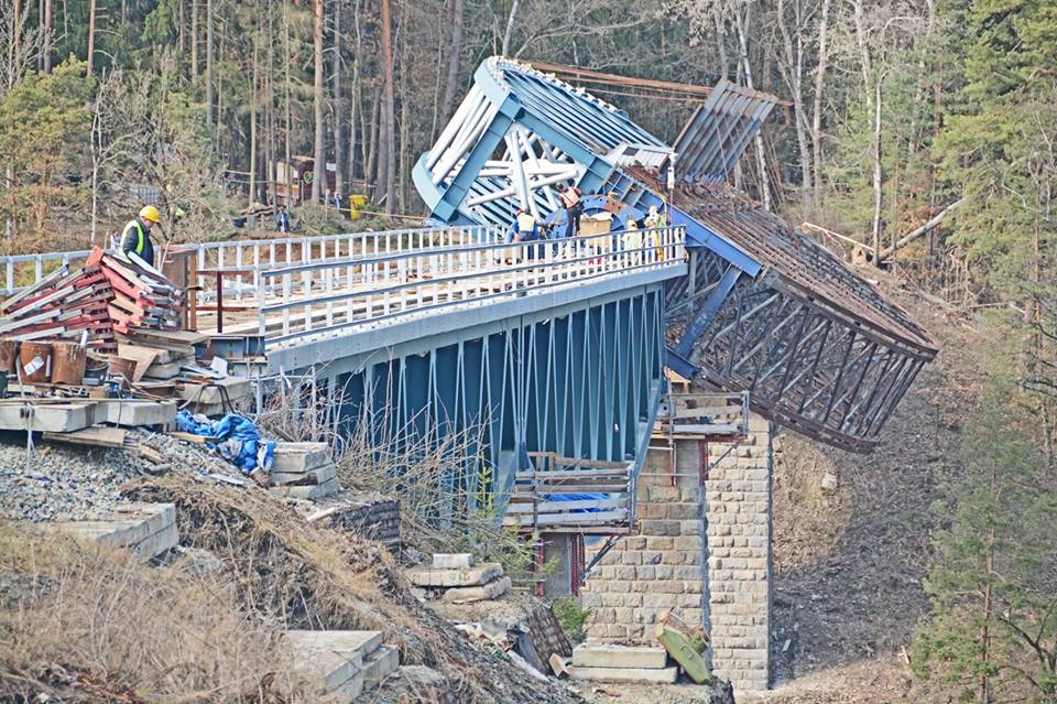Industrial History Using rotation to replace bridge spans