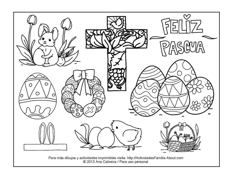 Dibujos Para Colorear De La Pascua Cristiana