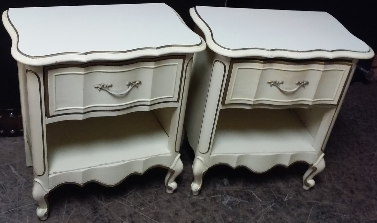 UHURU FURNITURE & COLLECTIBLES SOLD French Provincial Nightstands