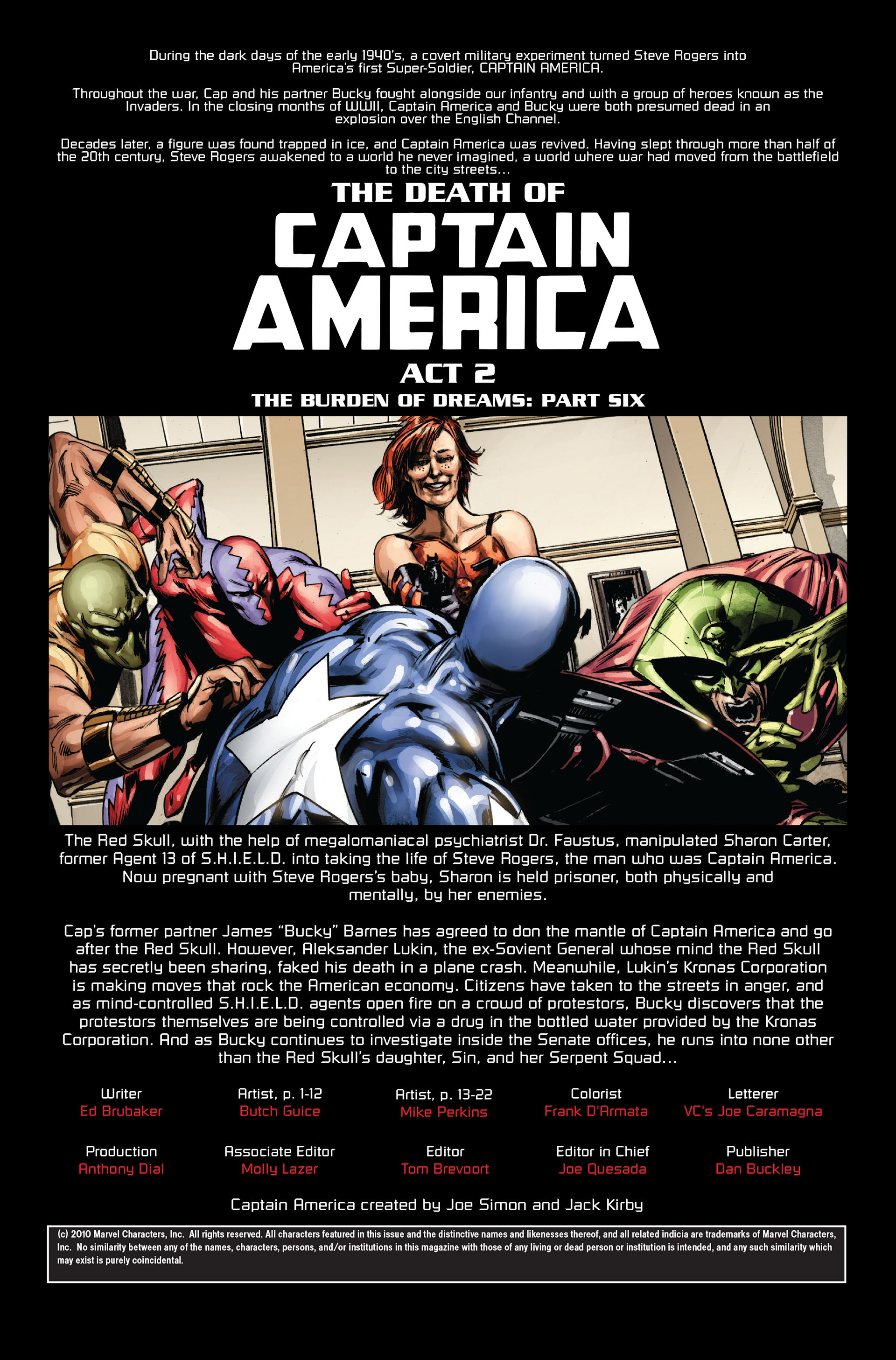 Read online Captain America (2005) comic -  Issue #36 - 2