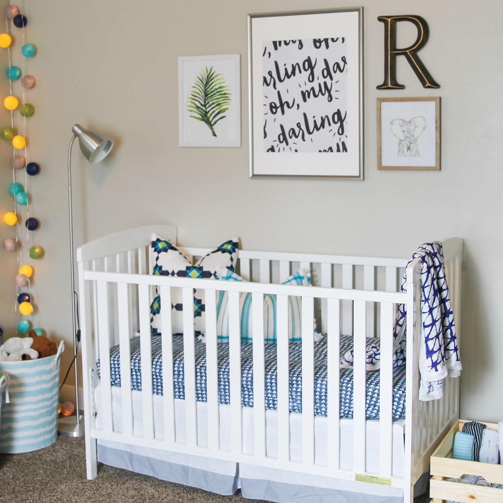 string lights in nursery