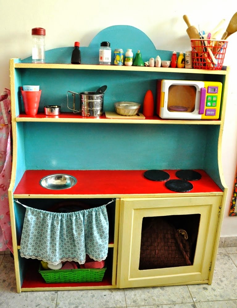 IKEA Cupboard Turned Children Play Kitchen IKEA Hackers