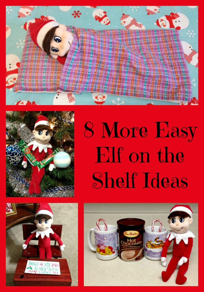 The Diary of a Nouveau Soccer Mom: Eight More Easy Elf in the Shelf Ideas
