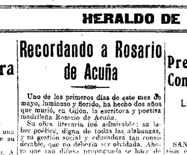 Fragmento del artculo de Rosa Canto publicado en Heraldo de Madrid, 19-5-1925