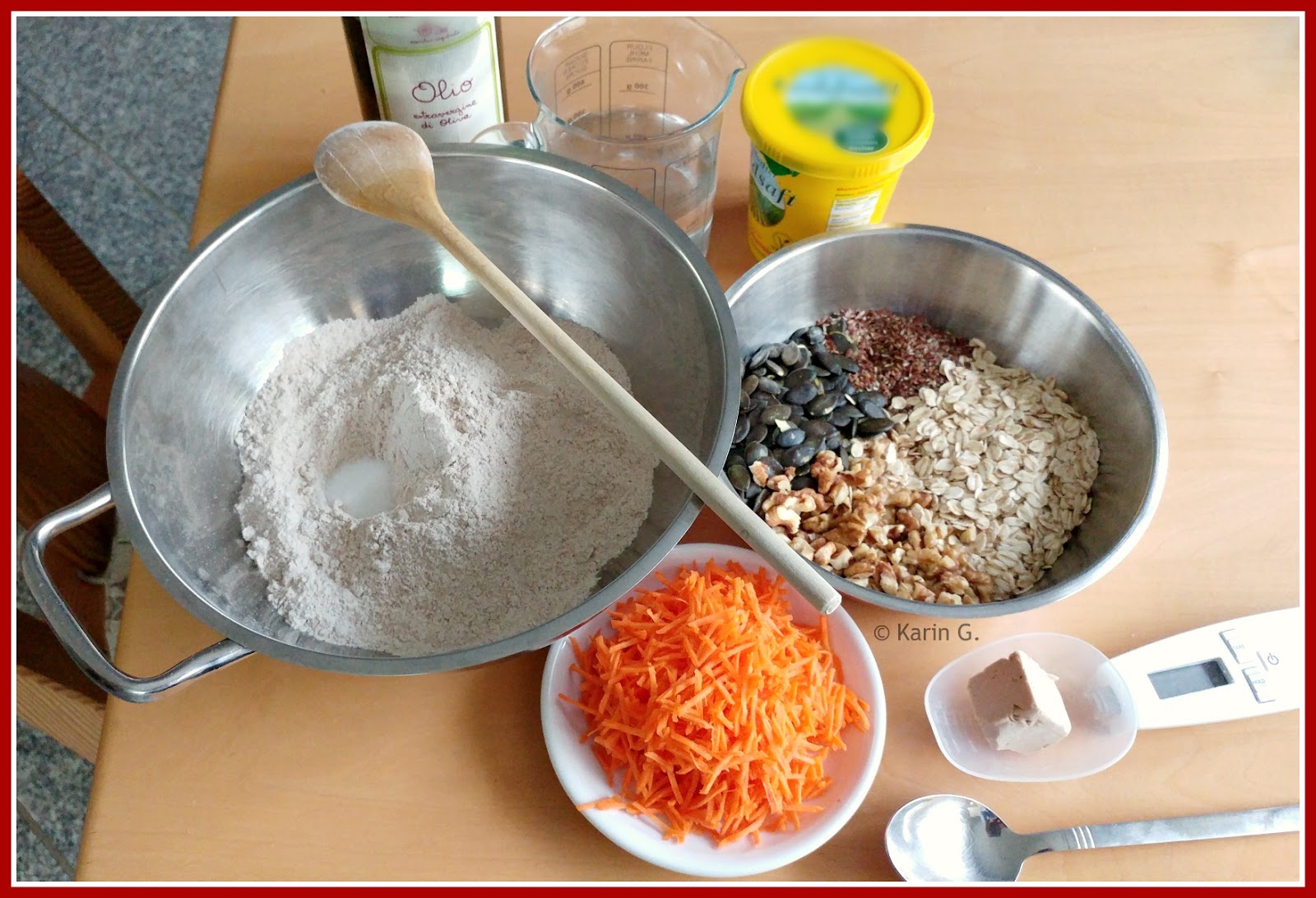 ich hab da mal was ausprobiert: saftiges Körnerbrot mit Möhren und ...