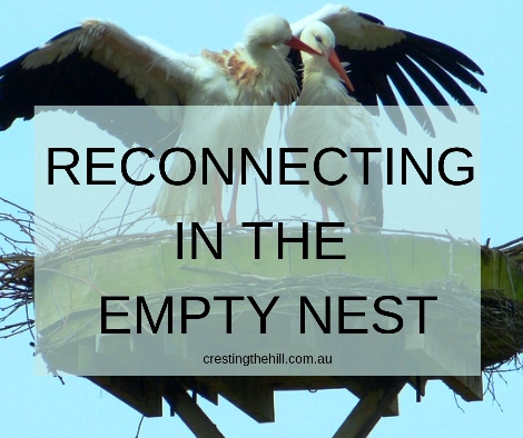 When your adult children have left it's time to re-connect with your partner - rekindle your relationship and enjoy the empty nest. #emptynest #midlife
