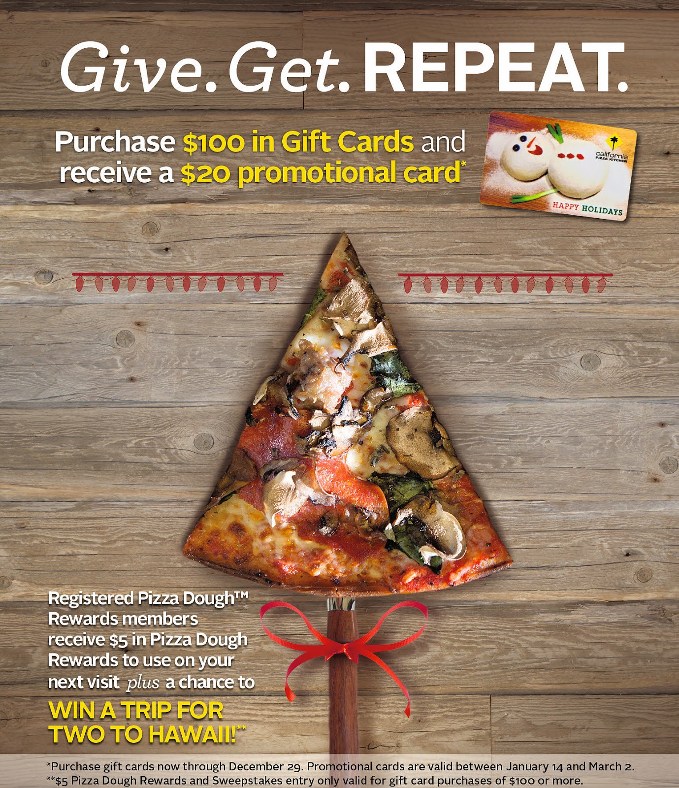 Chandler Chamber Of Commerce CPK Holiday Promotional Card Program