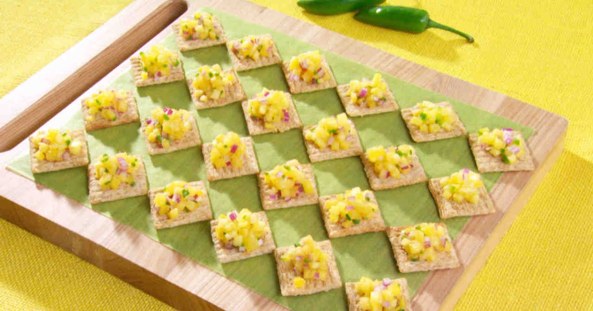 Pineapple Salsa Canapes Foodies Turf