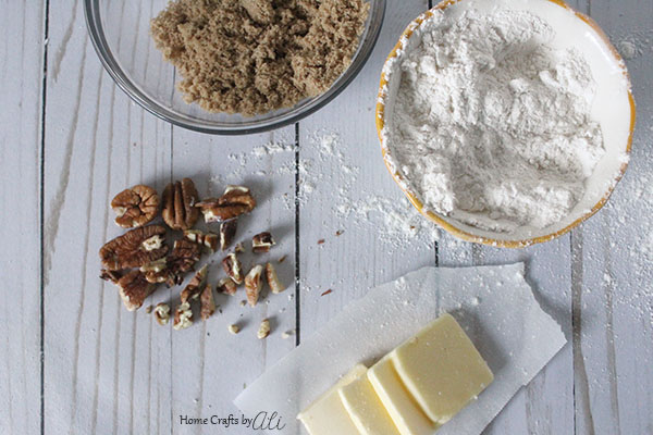 baking ingredients to make thumbprint cookie recipe