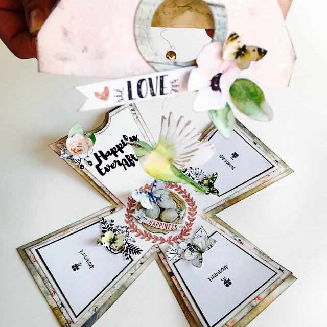 Exploding Birdhouse by Angela Tombari using BoBunny Serendipity Collection Exploding Birdhouse by Angela Tombari using BoBunny Serendipity Collection