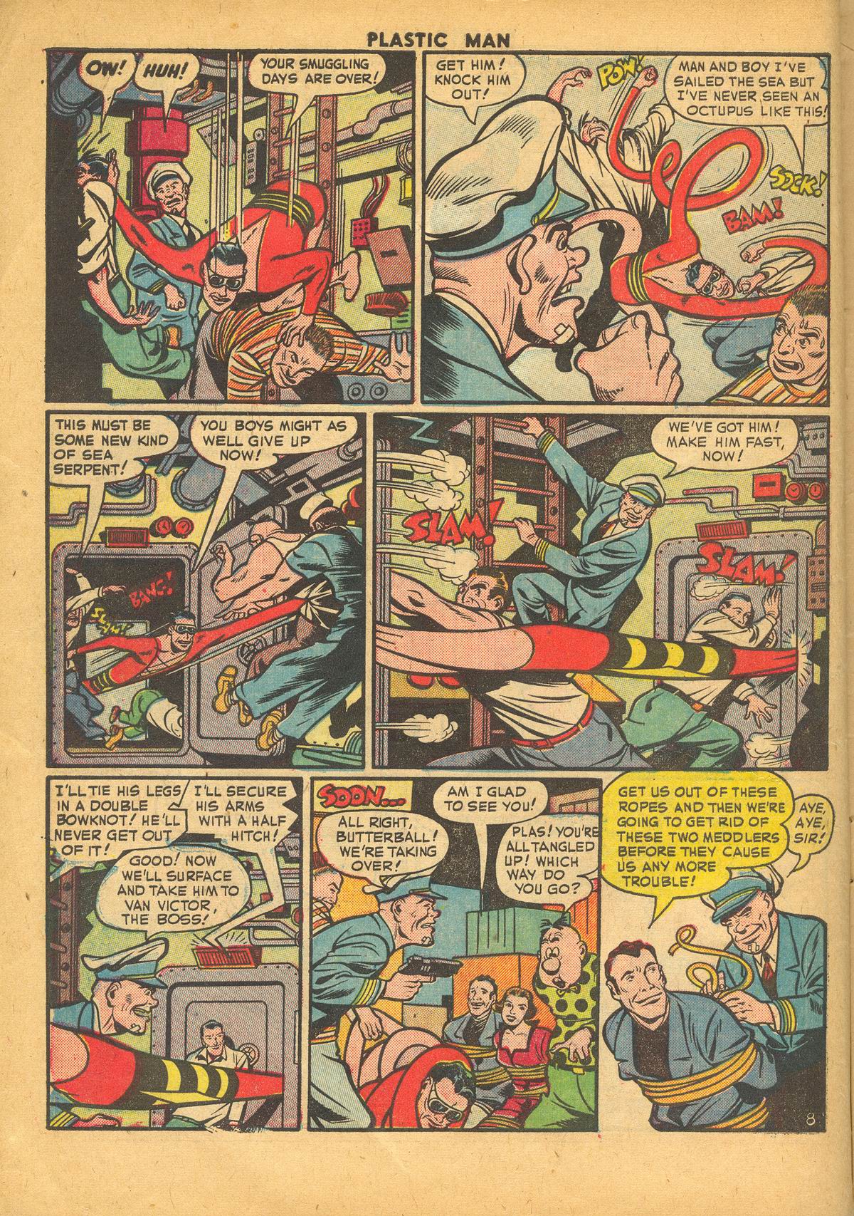 Read online Plastic Man (1943) comic -  Issue #34 - 10