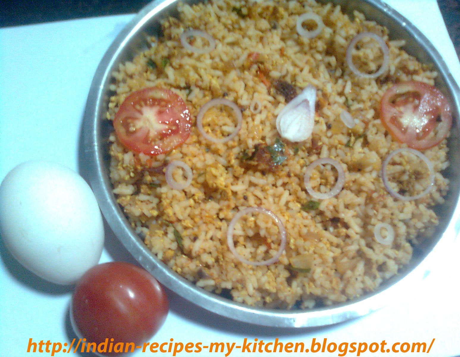 Indian Recipes My Kitchen Tomatoegg rice variety rice