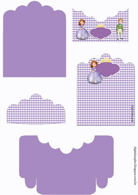 Princesa Sofía: Soporte para Golosinas para Imprimir Gratis. Princesa Sofía: Soporte para Golosinas para Imprimir Gratis.